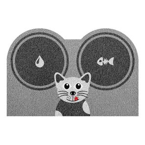 Capacho Vinil Pet 40cm x 60cm Hora do Lanche Cat Kapazi