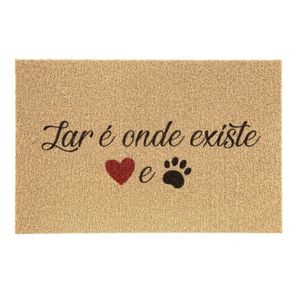 Capacho Vinil Pet 40cm x 60cm Lar Onde Existe Kapazi