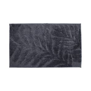 Tapete para Banheiro Botanik Cinza 50x80 cm Kapazi – Antiderrapante e Absorvente