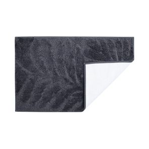 Tapete para Banheiro Botanik Cinza 50x80 cm Kapazi – Antiderrapante e Absorvente