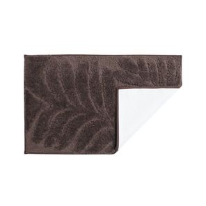 Tapete para Banheiro Botanik Marrom 50x80 cm Kapazi – Antiderrapante e Absorvente