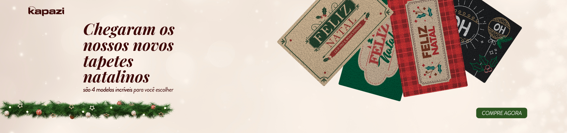banner Tapete de Natal 